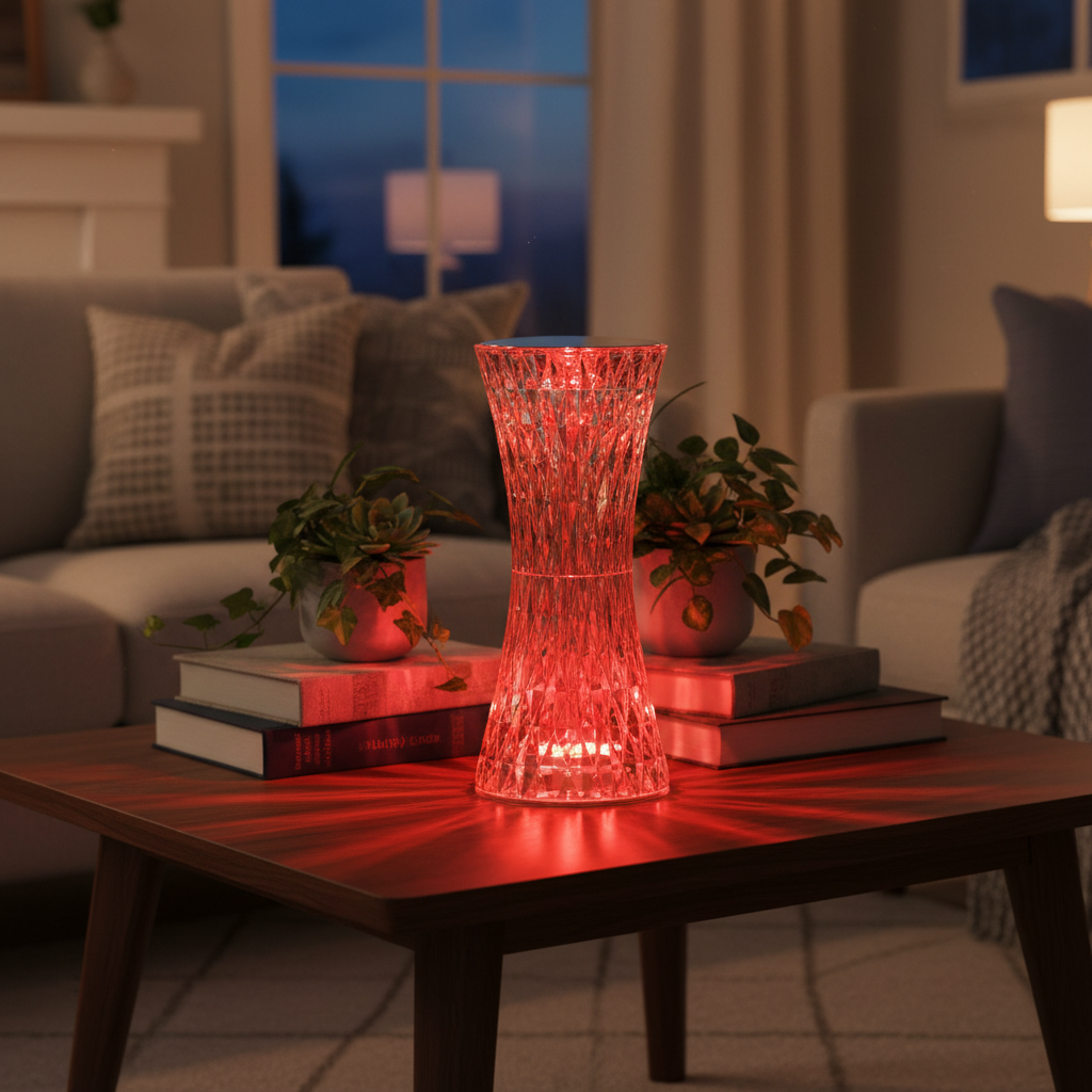Lampe LED Crystal Bluetooth – Lumière & Musique Intégrée